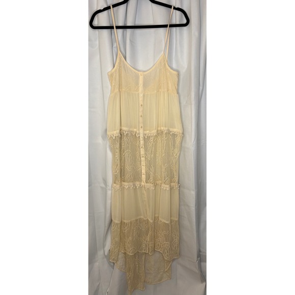 coco + jaimeson Dresses & Skirts - Coco & Jameson Sheer Lace Boho Cottagecore Duster Dress Festival